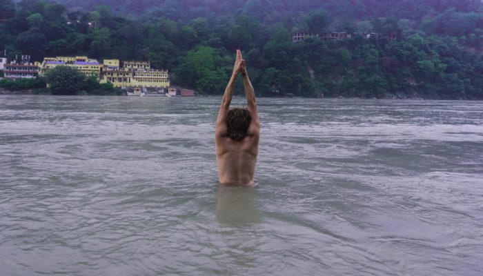 Talasana in Ganga