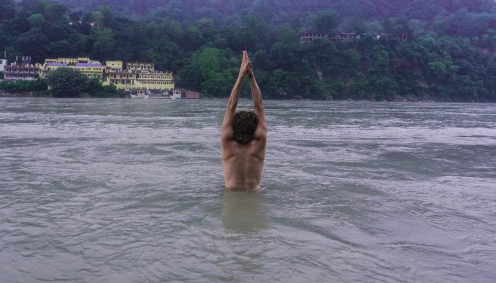 Talasana in Ganga